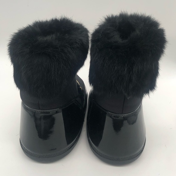 🔥Like-New Men’s Giuseppe Zanotti Moon Boots Faux Fur Black w Gold Accent Winter - Picture 7 of 10